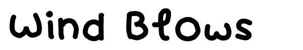 Wind Blows font preview